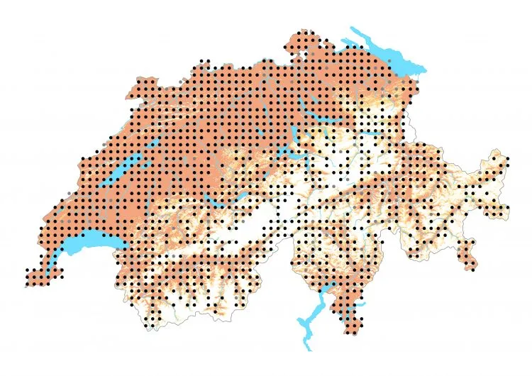 Carte de distribution: Souci — Colias crocea