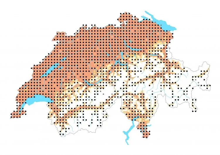 Carte de distribution: Piéride du chou — Pieris brassicae