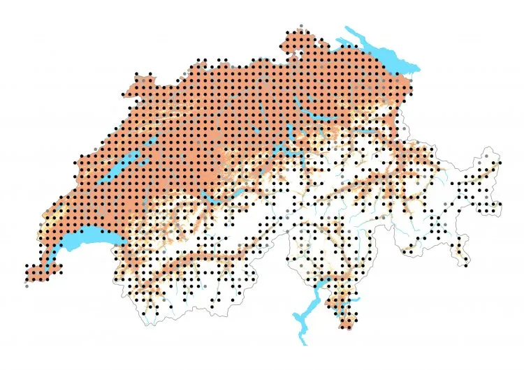 Carte de distribution: Azuré commun &mdash; Polyommatus icarus