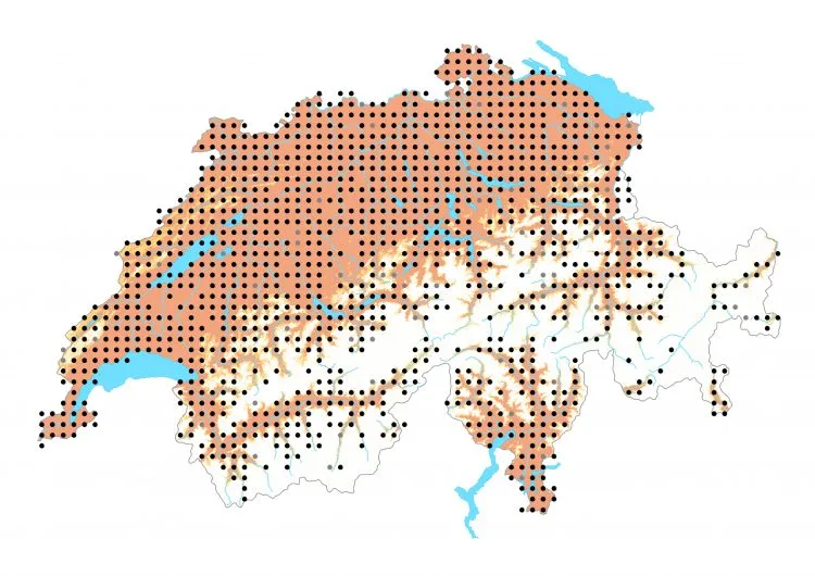 Carte de distribution: C-blanc — Polygonia c-album