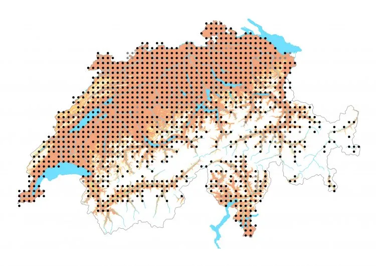Carte de distribution: Tircis — Pararge aegeria